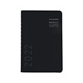 2022 AT-A-GLANCE Contemporary 5 x 8 Weekly/Monthly Planner, Black (70-100X-05-22)