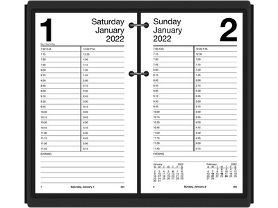 2022 AT-A-GLANCE 8 x 4.5 Daily Calendar Refill, White (E210-50-22)