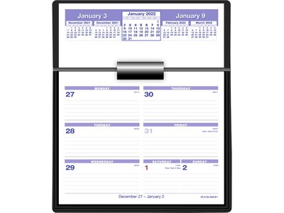 2022 AT-A-GLANCE Flip-A-Week, 7 x 5.5 Desk Calendar with Base, Multicolor (SW700X-00-22)