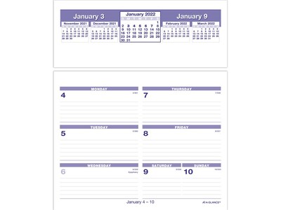 2022 AT-A-GLANCE 7 x 6 Weekly Calendar Refill, Flip-A-Week, Multicolor (SW705X-50-22)