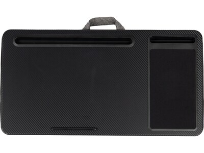 Mind Reader 22.64 x 12.01 Plastic/Fabric Lap Desk, Black/Gray (LTMOUSE-GRY)