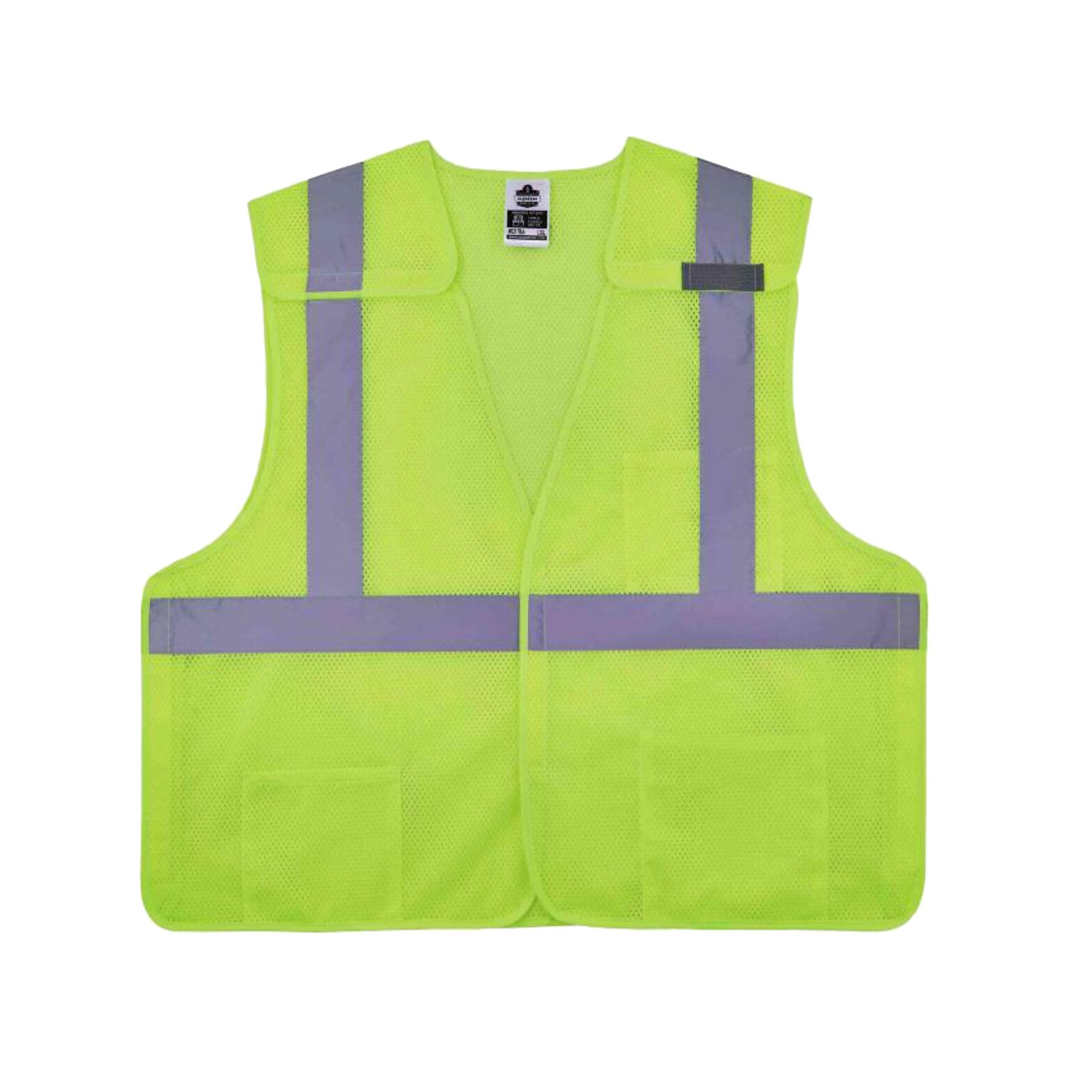 Ergodyne GloWear Hook & Loop Safety Vest, ANSI Class R2, 4XL/5XL, Lime (8217BA)