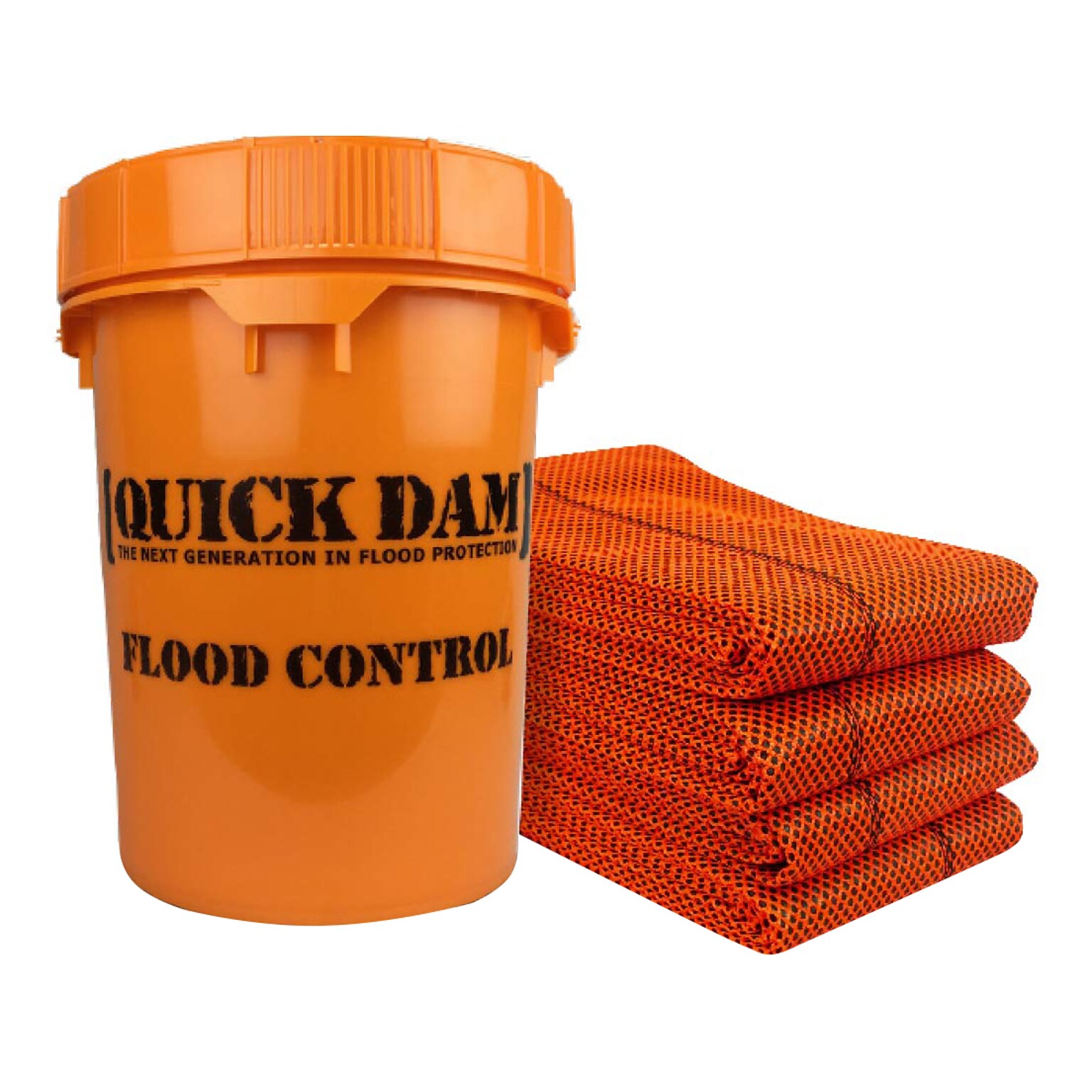 Quick Dam High-Visibility Water Barrier, 120, Up to 8 Gal., 10/Box (QD610-10HV)