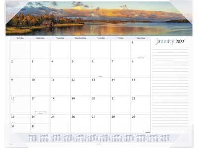 2022 AT-A-GLANCE 17 x 21.75 Monthly Calendar, Landscape Panoramic, Multicolor (89802-22)