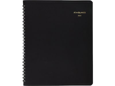 2022 AT-A-GLANCE 8 x 10 Monthly Planner, Black (70-130-05-22)