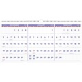 2022 AT-A-GLANCE 12 x 24 Three-Month Calendar, White/Red/Purple (PM14-28-22)