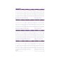 2022 AT-A-GLANCE 36" x 24" Yearly Calendar, Extra Large, White/Red/Purple (PM12-28-22)