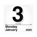 2022 AT-A-GLANCE 8 x 8.5 Daily Calendar Refill, Today Is, White/Black (K4-50-22)