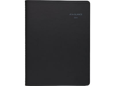 2022 AT-A-GLANCE QuickNotes,8.5 x 11 Weekly/Monthly Appointment Book, Black (76-950-05-22)