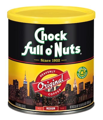 Chock full oNuts Original Blend Ground Coffee, Medium Roast, 30.5 oz. (MZB13000)