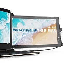 Mobile Pixels TRIO Max 101-1004P01 14 Portable LCD Monitor, Metallic Black