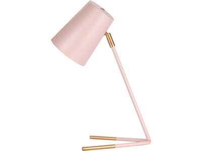 V-Light LED Table Lamp, Matte Rose with Gold Accent (V20108HP)