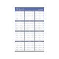 2022 AT-A-GLANCE 48 x 32 Yearly Calendar, Reversible, Blue (A1152-22)