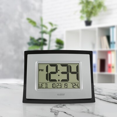 La Crosse Technology Wall/Table Clock, 6.85"H x 8.66"W x 0.95"D (WT-8002U)