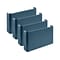 Poppin 1-Pocket Plastic Letter Size Wall File, Slate Blue, 4/Pack (108515)