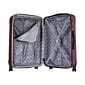 DUKAP Intely 2-Piece Plastic Luggage Set, Wine (DKINT0SM-WIN)