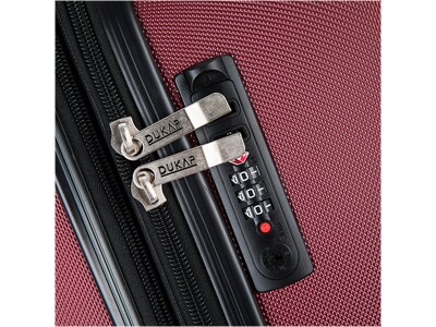 DUKAP Intely 2-Piece Hardside Spinner Luggage Set, TSA Checkpoint Friendly, Wine (DKINT0SM-WIN)