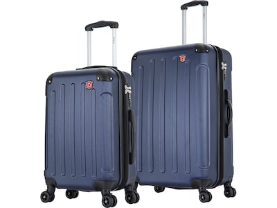 DUKAP Intely 2-Piece Hardside Spinner Luggage Set, TSA Checkpoint Friendly, Blue (DKINT0SM-BLU)