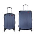 DUKAP Intely 2-Piece Plastic Luggage Set, Blue (DKINT0SM-BLU)
