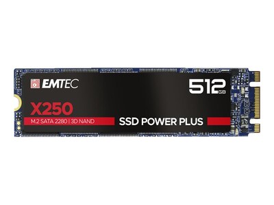 Emtec X250 Power Plus ECSSD512GX250 512GB M.2 SATA Internal Solid State Drive