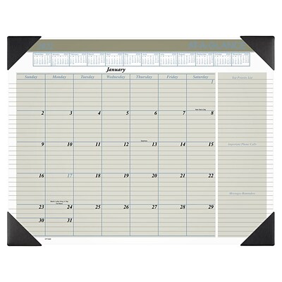 2022 AT-A-GLANCE 21.75 x 17 Monthly Desk Pad Calendar, Executive, White (HT1500-22)