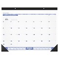 2022 AT-A-GLANCE 21.75 x 17 Monthly Desk Pad Calendar, Blue/Gray (SW2000022)