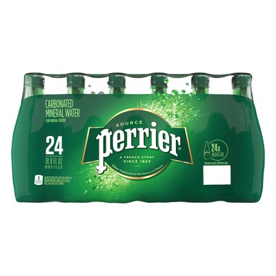 Perrier Carbonated Mineral Water, 16.9 Fl oz., 24/Carton (100929)