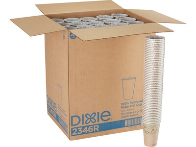 Dixie EcoSmart Fiber Hot/Cold Cups, 16 Oz., Kraft Paper, 1000/Carton (2346R)