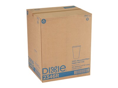 Dixie EcoSmart Fiber Hot/Cold Cups, 16 Oz., Kraft Paper, 1000/Carton (2346R)