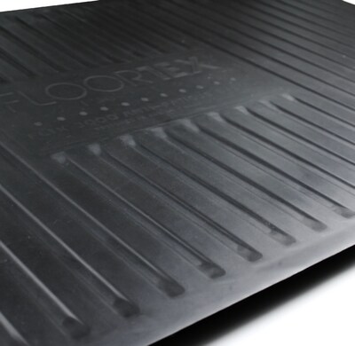 Floortex AFS-TEX System 2000 Anti-Fatigue Mat 20"W x 32"L, Midnight Black (FCA22032BK)