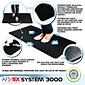 Floortex AFS-TEX System 3000 Anti-Fatigue Mat 20"W x 39"L, Midnight Black (FCA32039BM)