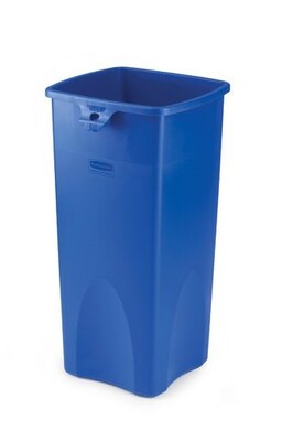 Rubbermaid Recycling Container, Desk High, 23 Gallons, Blue (FG356973BLUE)