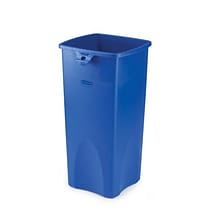 Rubbermaid Recycling Container, Desk High, 23 Gallons, Blue (FG356973BLUE)