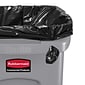 Rubbermaid Slim Jim Vented Rectangular Trash Can Waste Receptacle, 23 Gallons, Gray (FG354060GRAY)