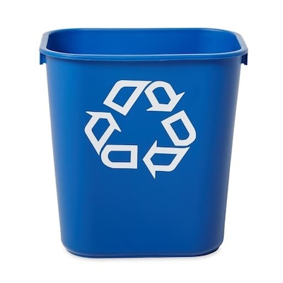 Rubbermaid Commercial Products Plastic Container, 3.25 Gallon, Blue (FG295573BLUE)