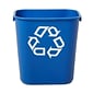 Rubbermaid Commercial Products Plastic Container, 3.25 Gal., Blue (FG295573BLUE)