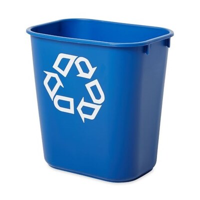 Rubbermaid Commercial Products Plastic Container, 3.25 Gallon, Blue (FG295573BLUE)