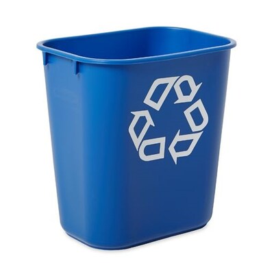 Rubbermaid Commercial Products Plastic Container, 3.25 Gallon, Blue (FG295573BLUE)