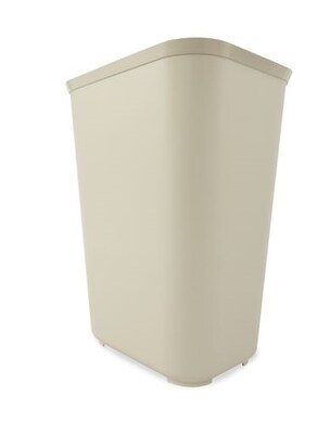 Rubbermaid Fire-Resistant Polyester Wastebasket Trash Can, 10 Gallons, Beige (FG130600BEIG)