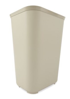 Rubbermaid Fire-Resistant Polyester Wastebasket Trash Can, 10 Gallons, Beige (FG130600BEIG)