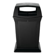 Rubbermaid Fire-Safe Ranger Outdoor Trash Can w/Lid, Black Resin, 45 Gal. (FG917388BLA)