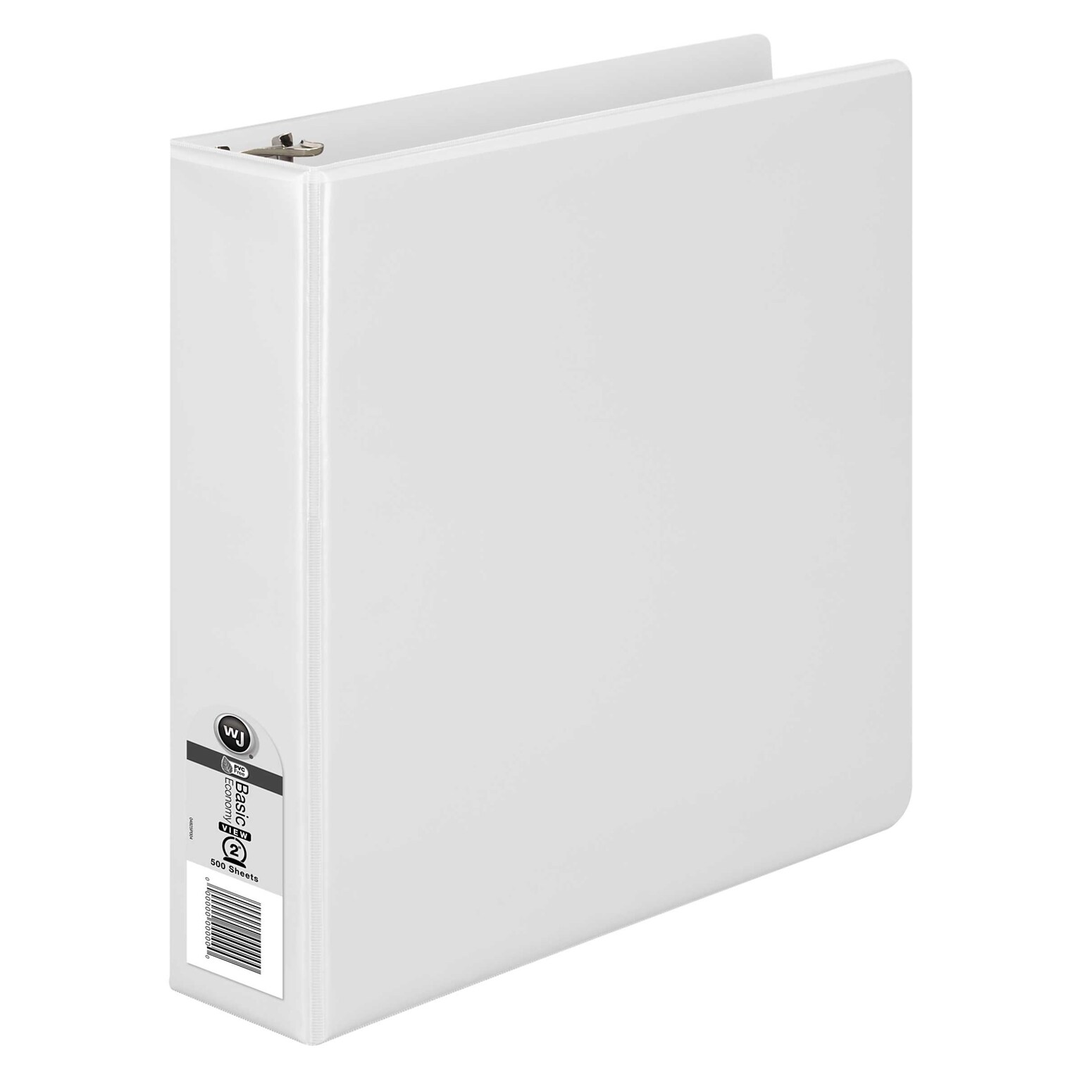 Wilson Jones 362 Basic 2" 3Ring View Binders, White (WLJ36244W