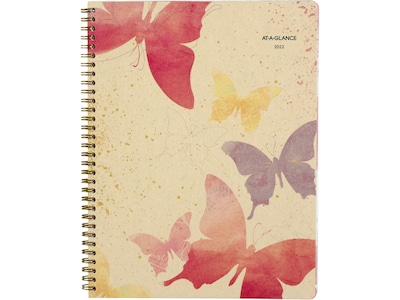 2022 AT-A-GLANCE 8.5 x 11 Weekly & Monthly Planner, Watercolors, Multicolor (791-905G-22)