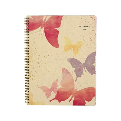 2022 AT-A-GLANCE 8.5 x 11 Weekly & Monthly Planner, Watercolors, Multicolor (791-905G-22)