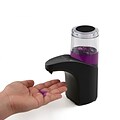 Mind Reader Automatic Touchless Hand Soap Dispenser with Clear Chamber, Black (SOAPAUTO-BLK)