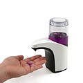 Mind Reader Automatic Touchless Hand Soap Dispenser with Clear Chamber, White (SOAPAUTO-WHT)