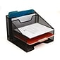 Mind Reader 5 Compartment Mesh Organizer, Black (MESHBOX5-BLK)