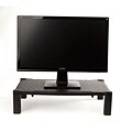 Mind Reader Extra Wide Height Adjustable Monitor Stand/Riser, Black (XLPLMONST-BLKP)
