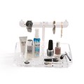 Mind Reader Acrylic 9 Compartment Jewelry Stand Organizer, Clear (JEWELORG-CLR)