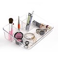 Mind Reader Acrylic 7 Compartment Cosmetic Organizer, Clear (COSFLAP-CLR)